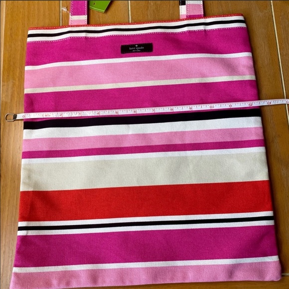 NWT Kate Spade ♠️ Multicolor Stripe Canvas Tote💗 - Picture 8 of 11